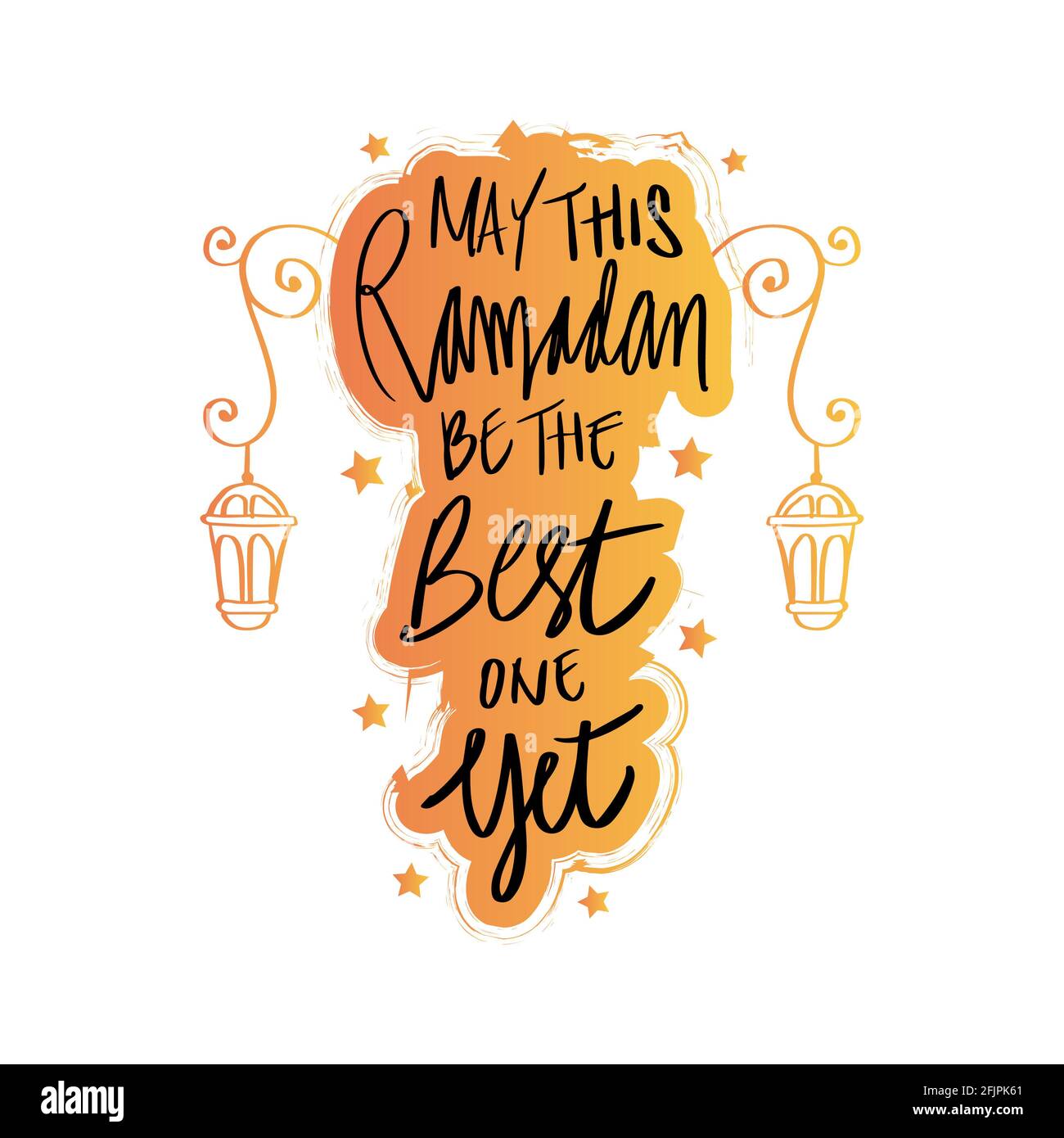 Che questo Ramadan sia il migliore ancora. Citazione Ramadan. Foto Stock