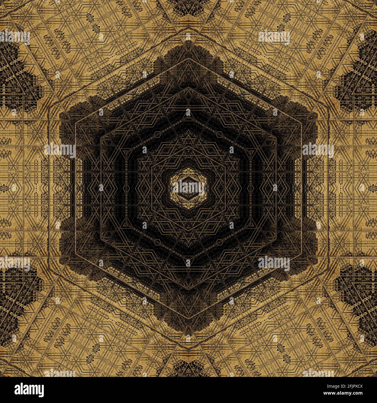 Disegno astratto per lo sfondo. Concetto di ricamo e batik design, illustrazione grafica 3d per sito web, tema interfaccia utente, nuova carta da parati trendy Foto Stock