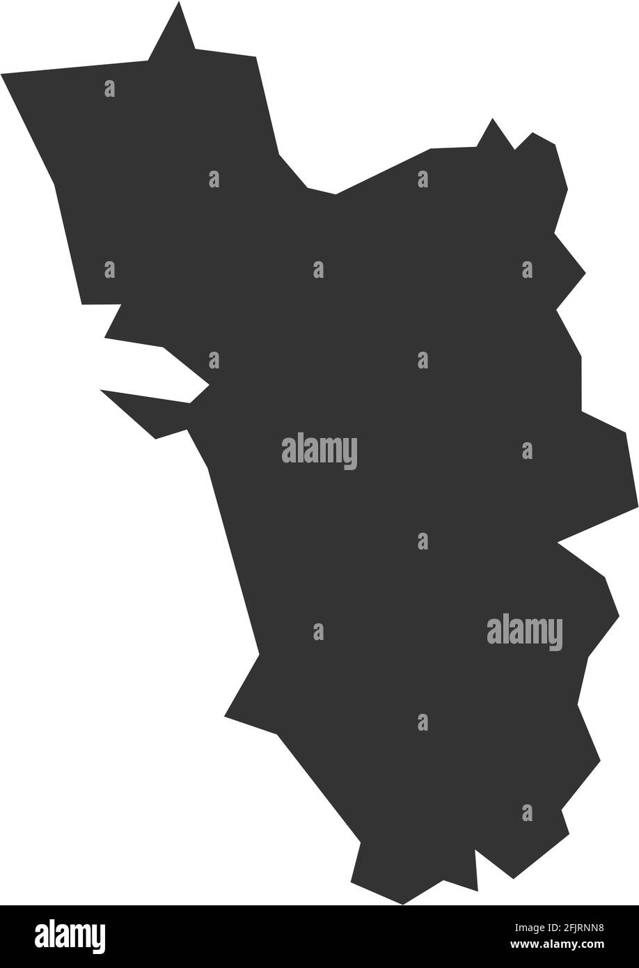 Mappa dello stato indiano di Goa. Sfondo grigio scuro. Progettazione grafica dei concetti aziendali. Illustrazione Vettoriale