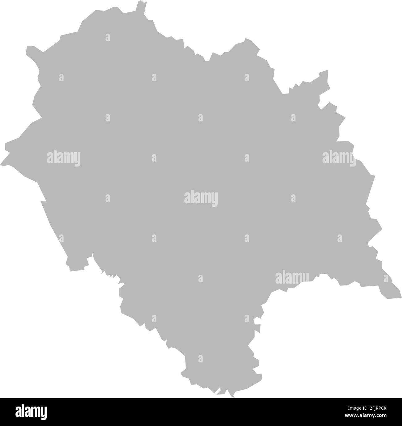 Mappa dello stato indiano di Himachal pradesh. Sfondo grigio chiaro. Progettazione grafica dei concetti aziendali. Illustrazione Vettoriale