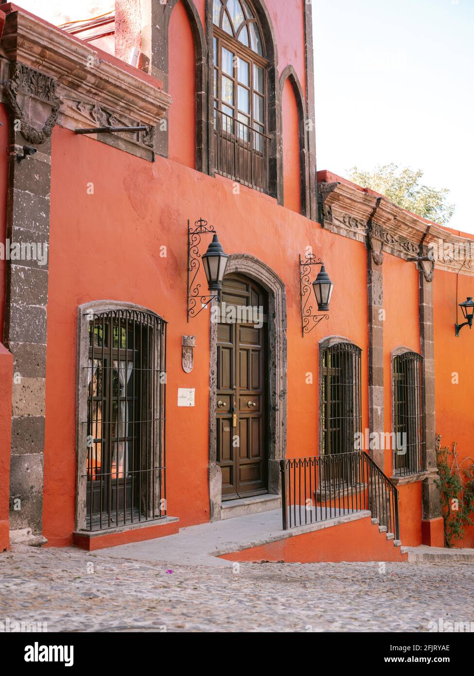 Orange House - Fotografia di viaggio a San Miguel de Allende, Messico Foto Stock