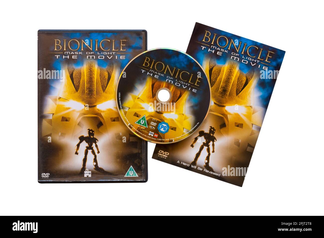 Maschera bionicola di luce il filmato isolato su sfondo bianco Foto Stock