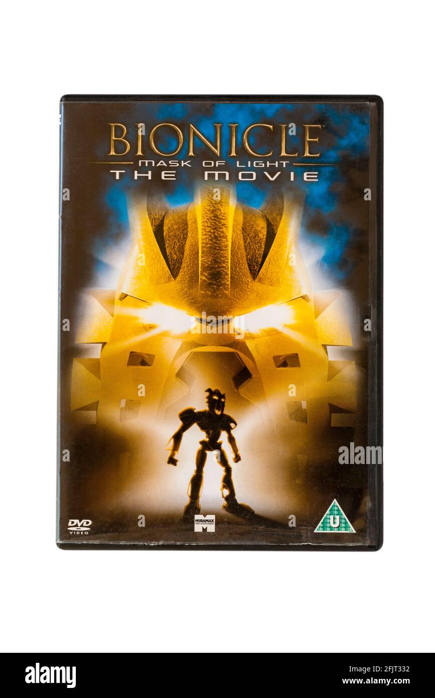 Maschera bionicola di luce il filmato isolato su sfondo bianco Foto Stock