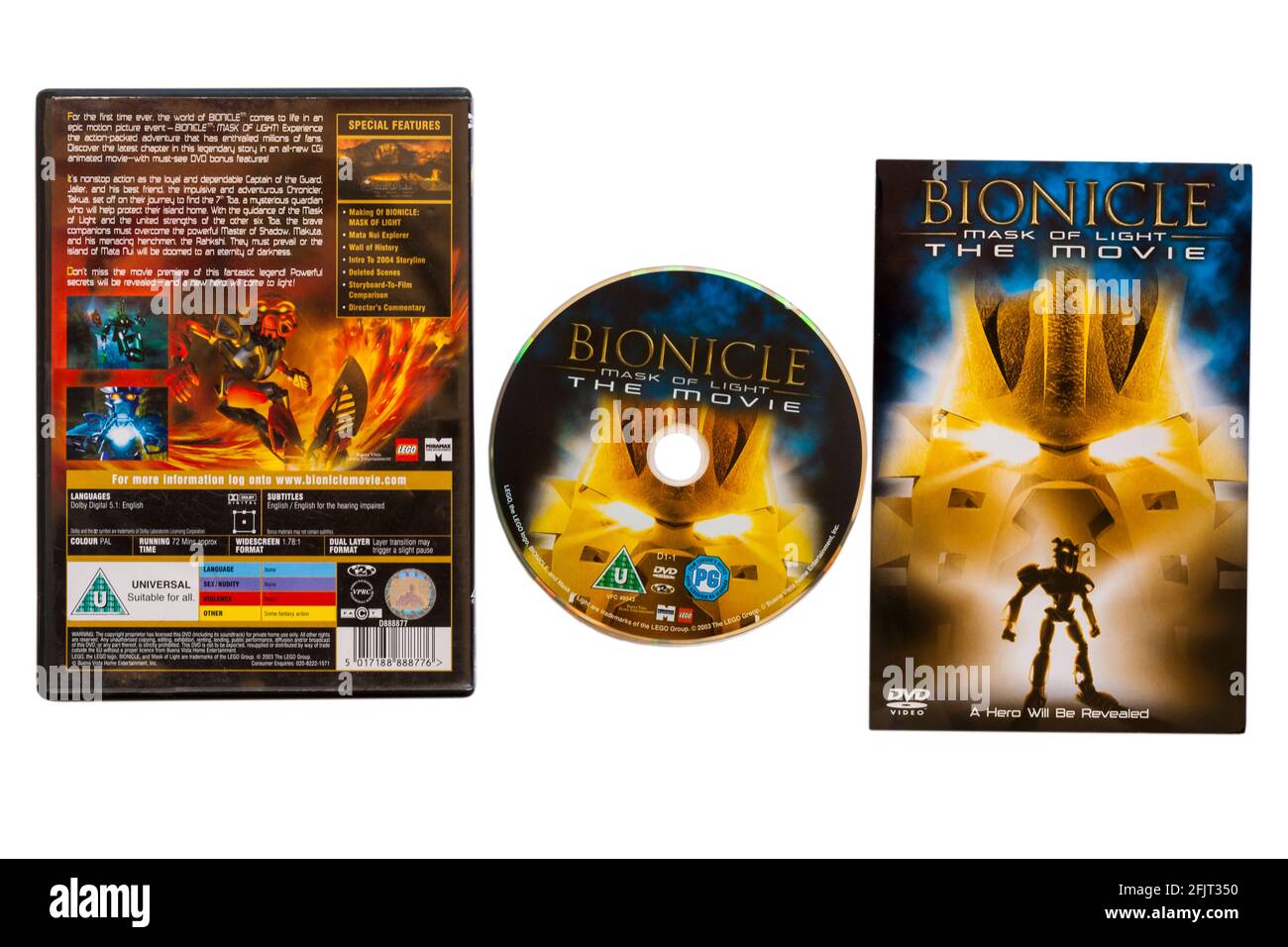 Maschera bionicola di luce il filmato isolato su sfondo bianco Foto Stock