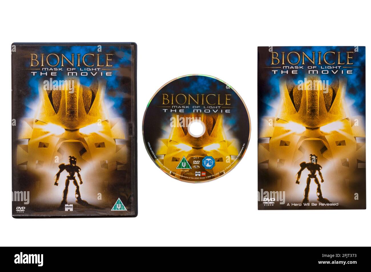 Maschera bionicola di luce il filmato isolato su sfondo bianco Foto Stock