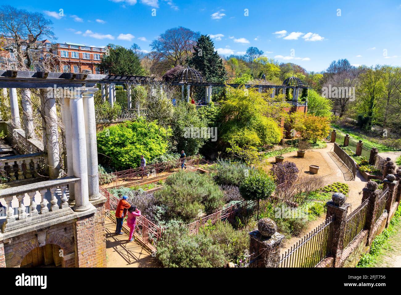Hampstead Heath Pergola and Hill Gardens, North London, Regno Unito Foto Stock