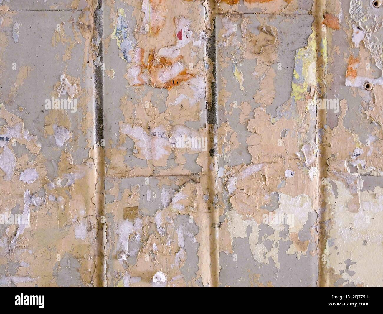 Primo piano di vecchio muro di strada grunge sfondo. Foto Stock