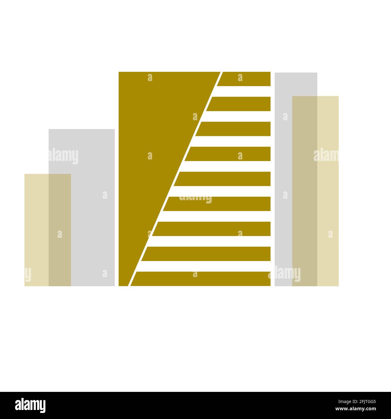 Logo e simboli della costruzione di immobili e immobili. Illustrazione Vettoriale