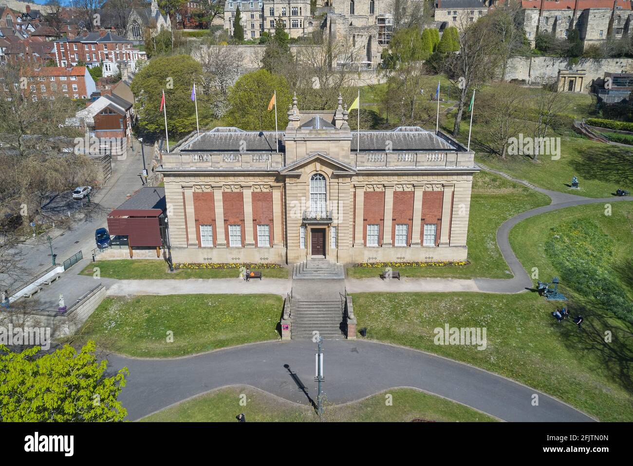 La Usher Art Gallery, parte del Collection Museum di Lincoln, Lincolnshire, Inghilterra Foto Stock