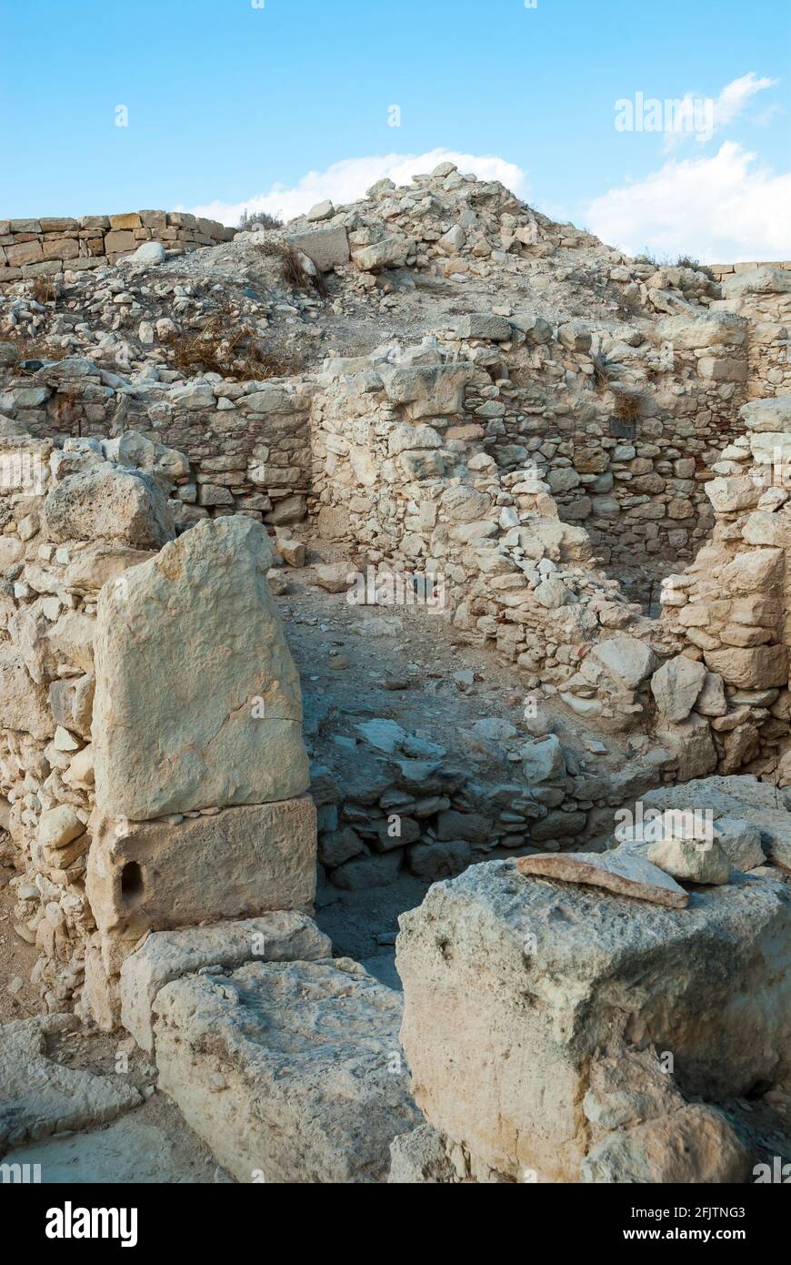 Il sito archeologico di Kourion, Cipro Foto Stock