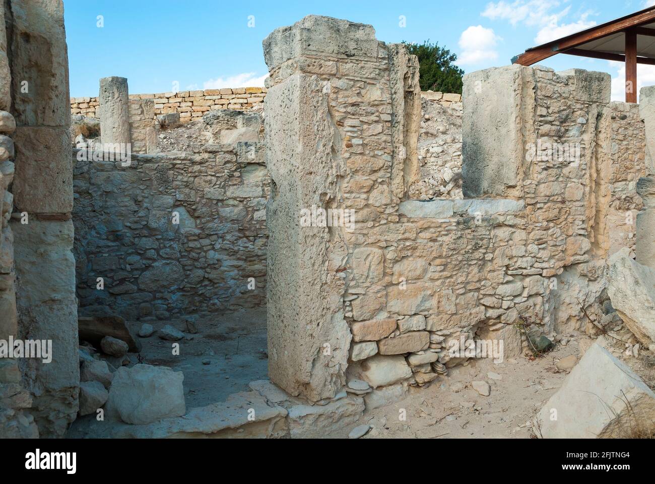 Il sito archeologico di Kourion, Cipro Foto Stock