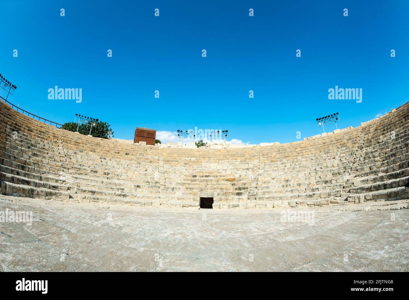 Il sito archeologico di Kourion, Cipro Foto Stock