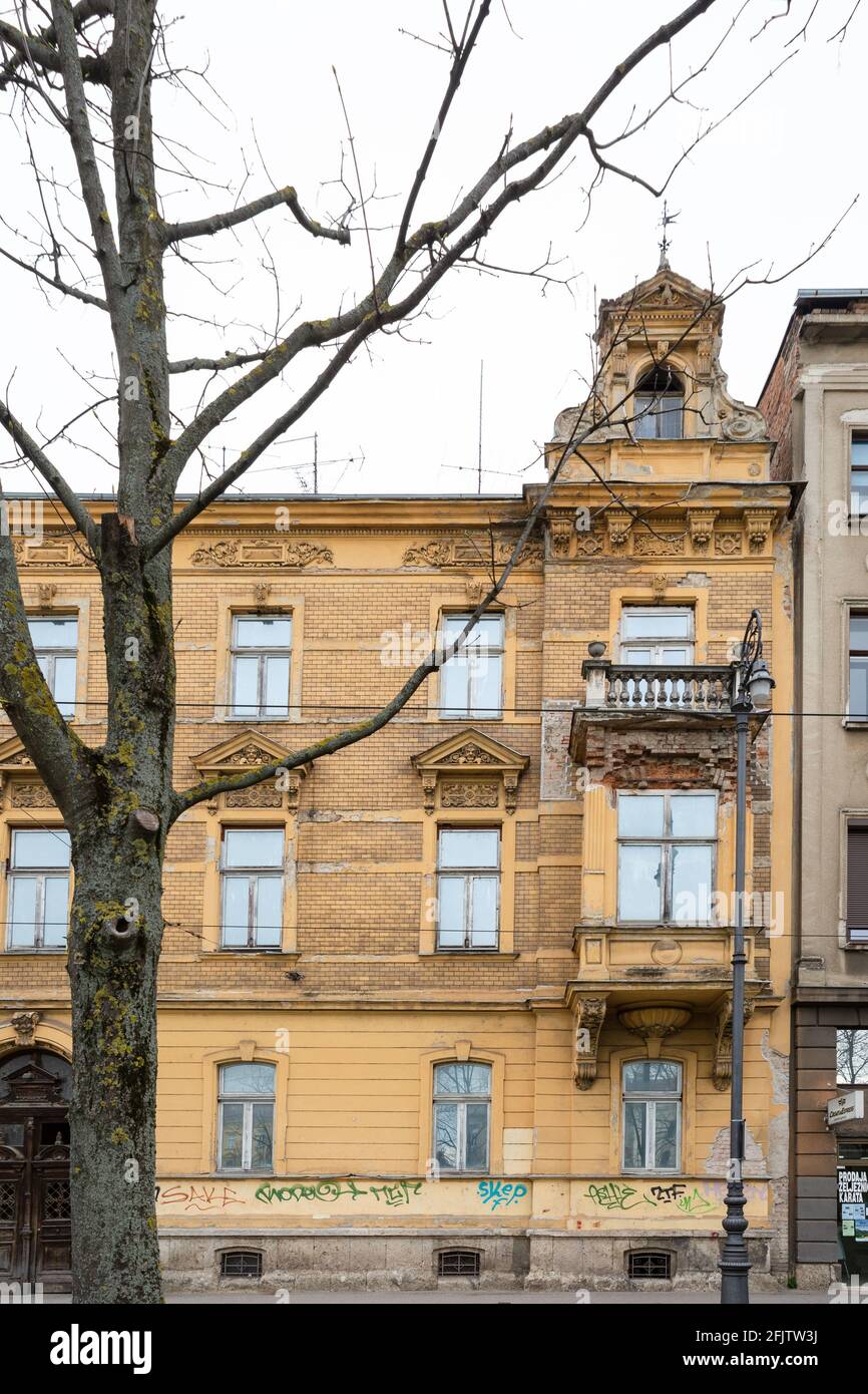 Edificio a Zagabria in Croazia Foto Stock