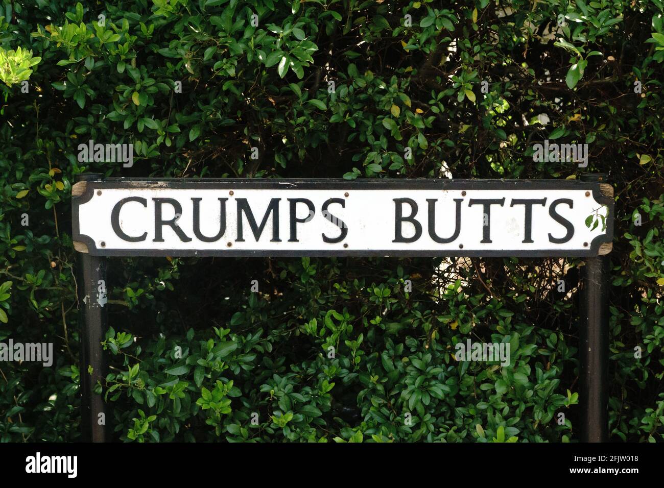 Nomi insoliti delle strade: Crumps Butts Foto Stock