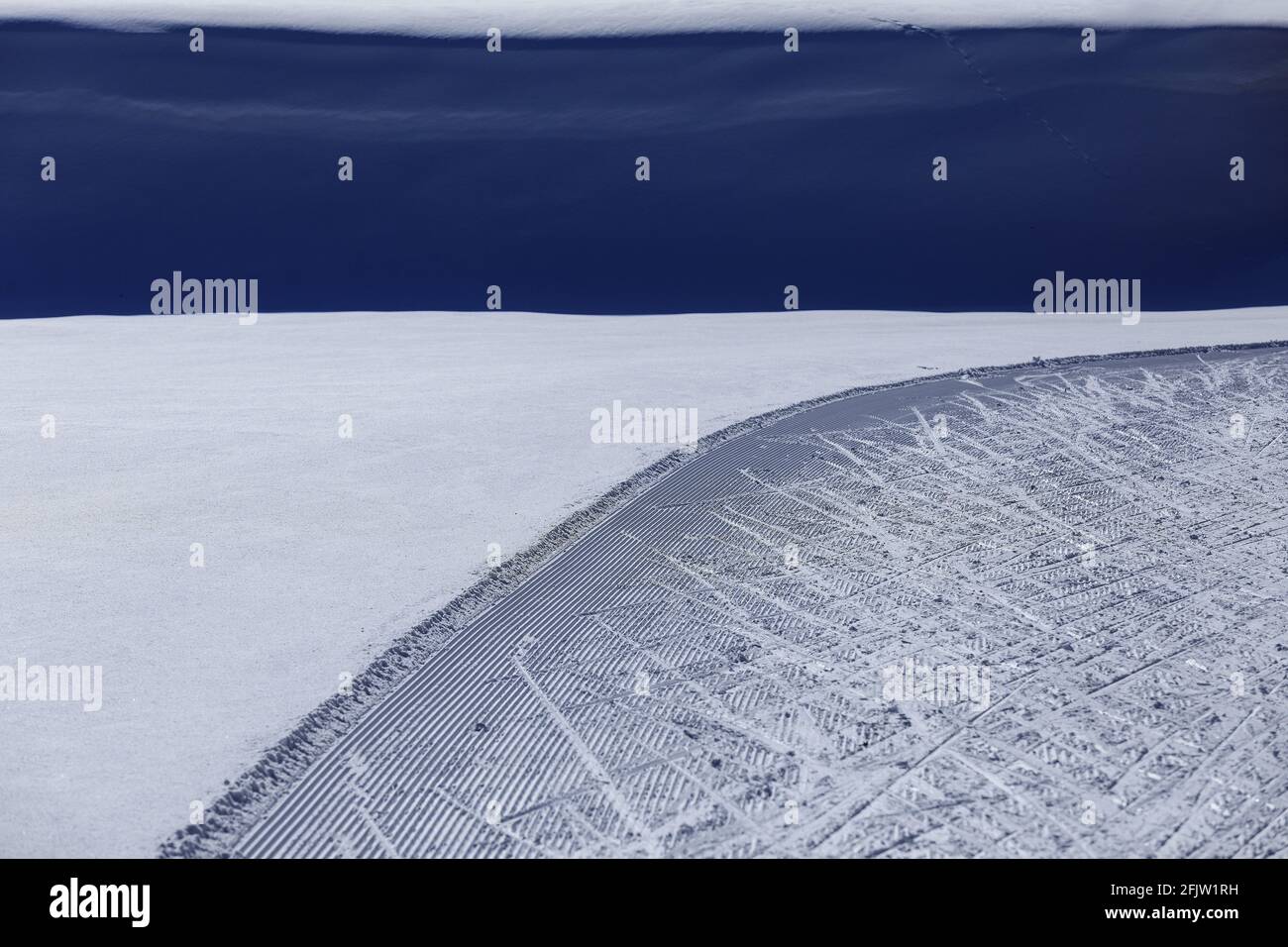 Svizzera, Canton Vallese, Reckingen Gluringen, pista da sci di fondo Foto Stock