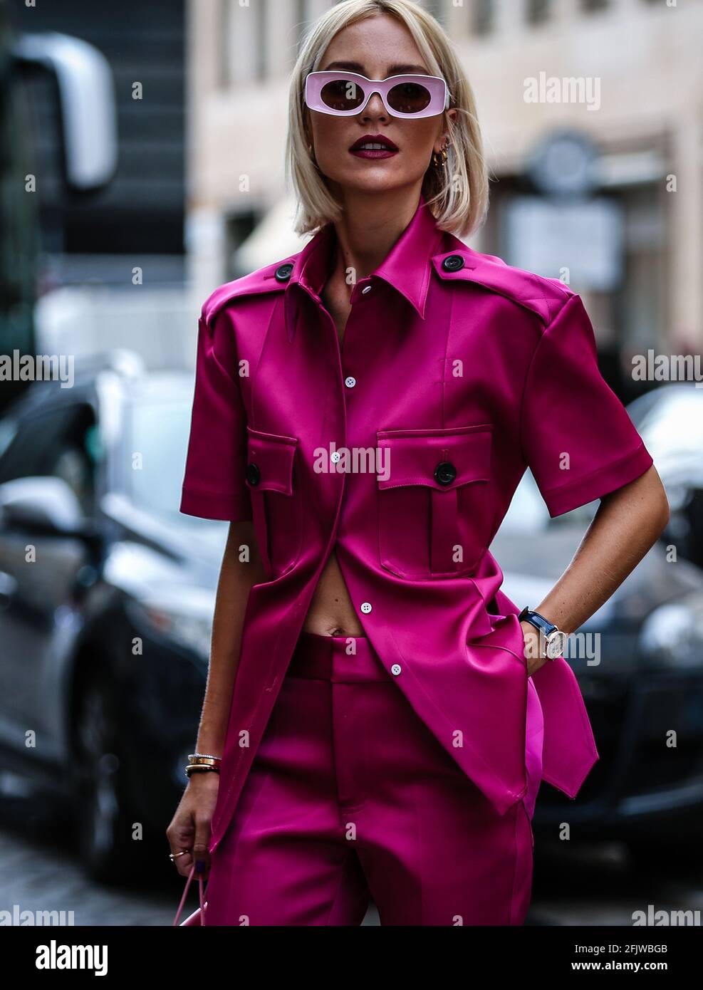 MILANO - Settembre 18 2019: Viktoria Rader in via Milano. Foto Stock