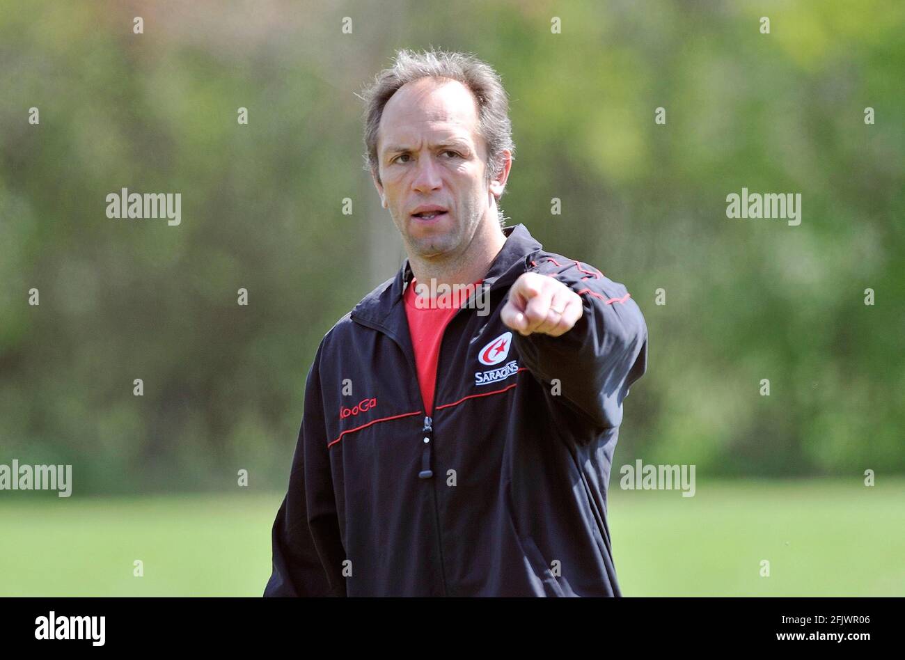 Direttore del rugby a Saracens Brendan Venter. IMMAGINE DAVID ASHDOWN Foto Stock