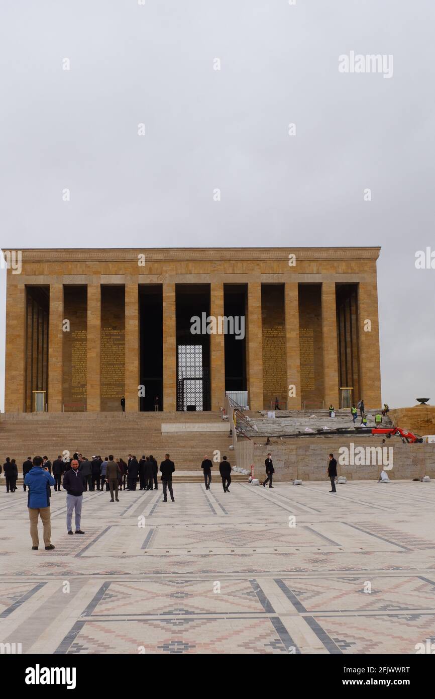 Anıtkabir (Mausoleo di Atatürk) - Ankara Foto Stock