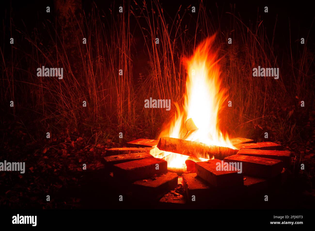 Campfire Foto Stock