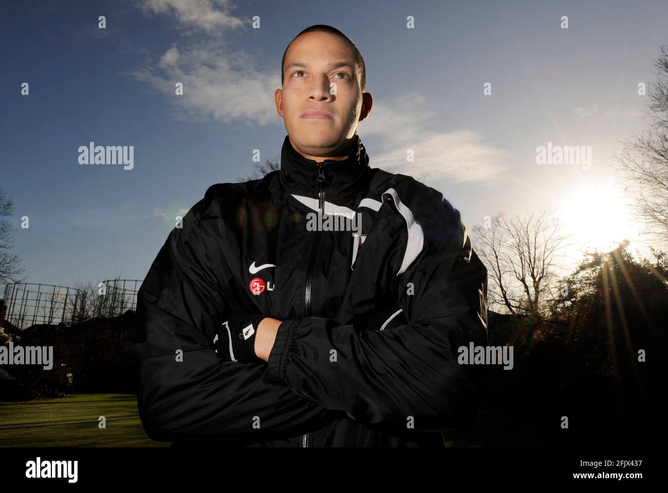 Bobby Zamora del Fulham FC. 12/4/2008. IMMAGINE DAVID ASHDOWN Foto Stock