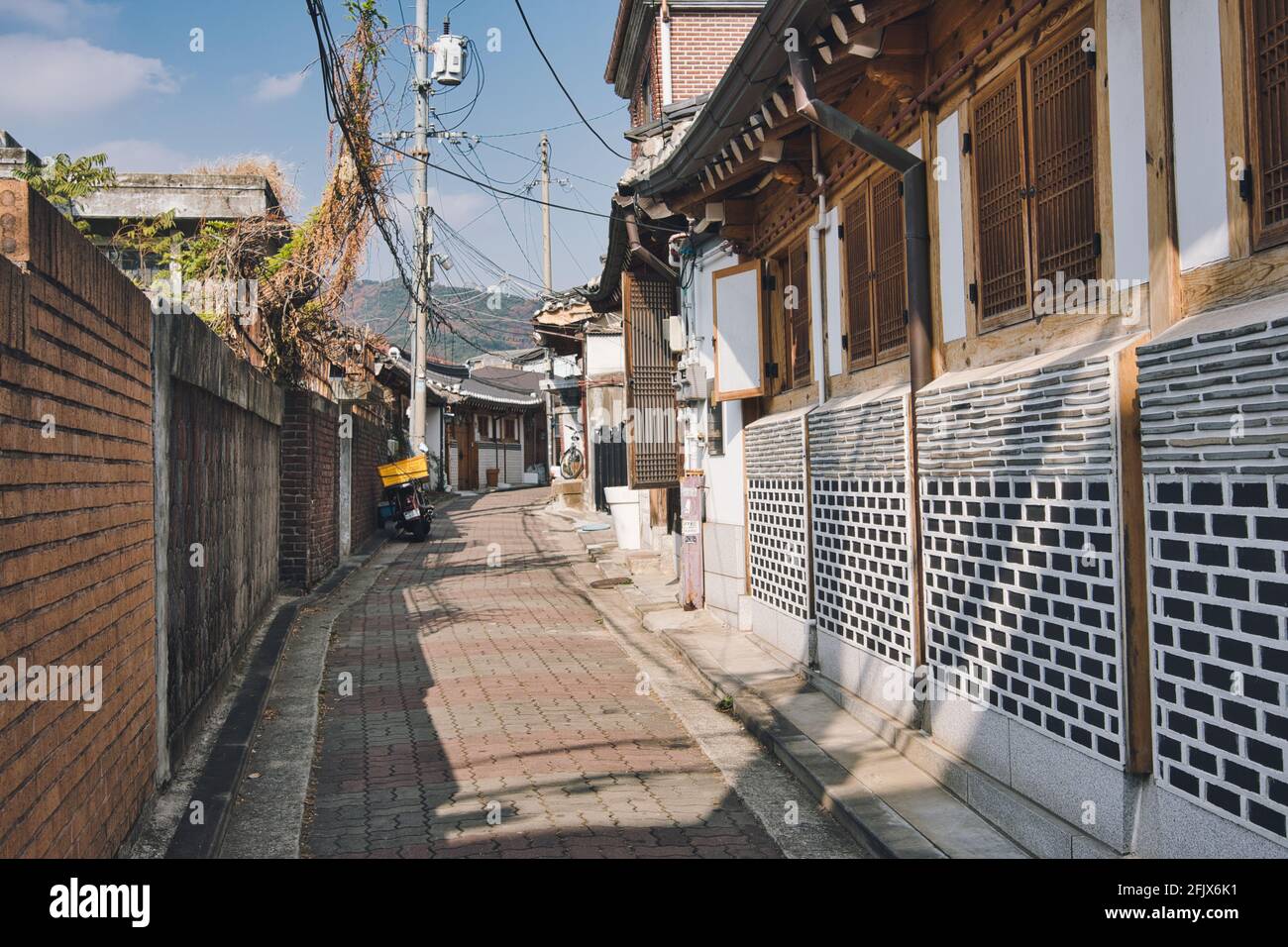 Foto del villaggio di Bukchon Hanok a Seoul Corea del Sud Foto Stock