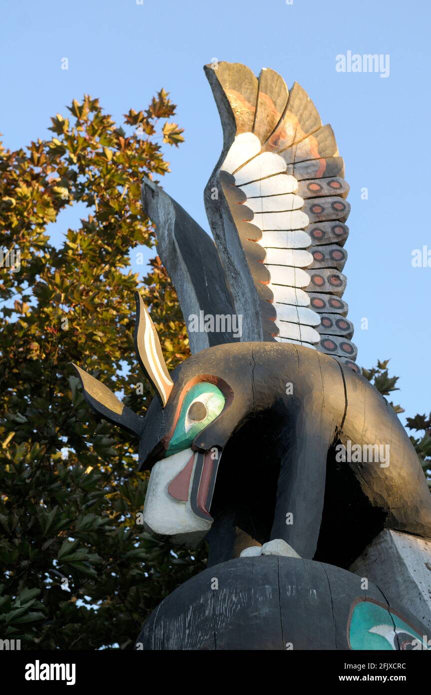 Eagle, Quw'utsun' Cultural & Conference Center, Duncan, British Columbia, Canada Foto Stock
