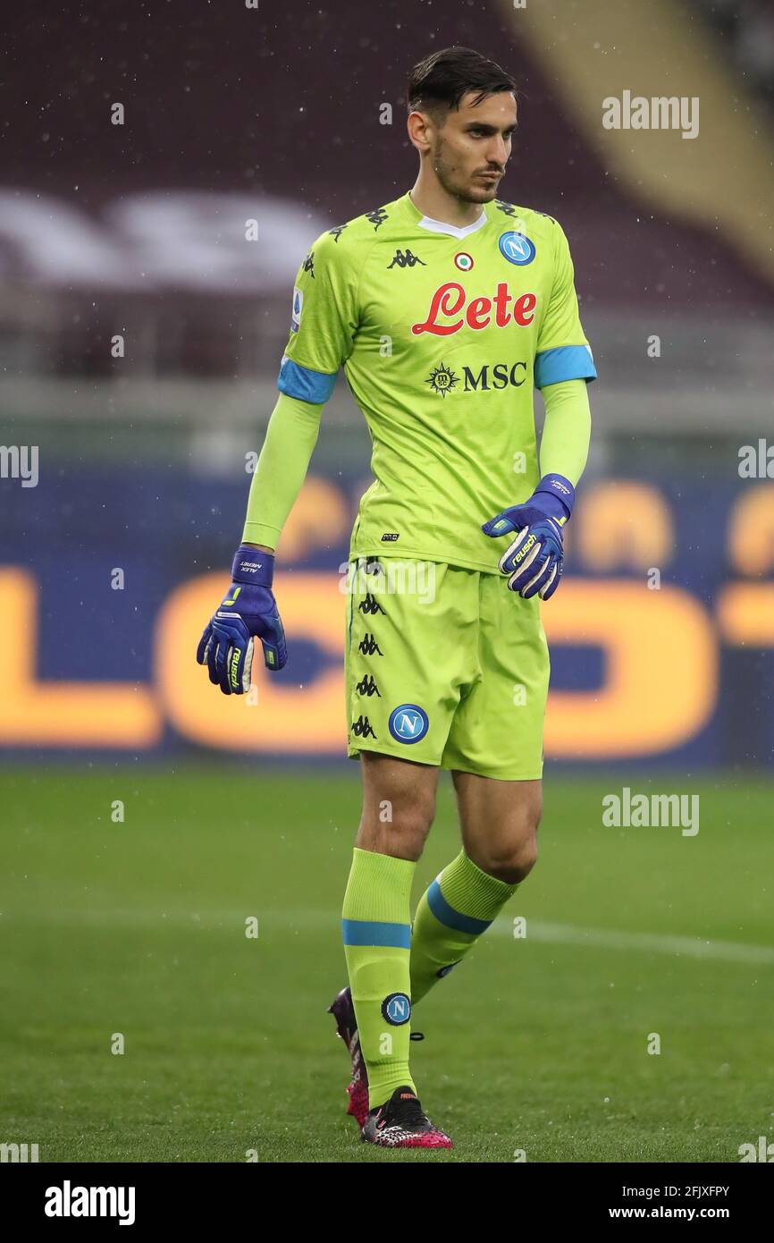 Maillot Italie Autographié Par Alex Meret - Nazionale - Taille XL - Occasion