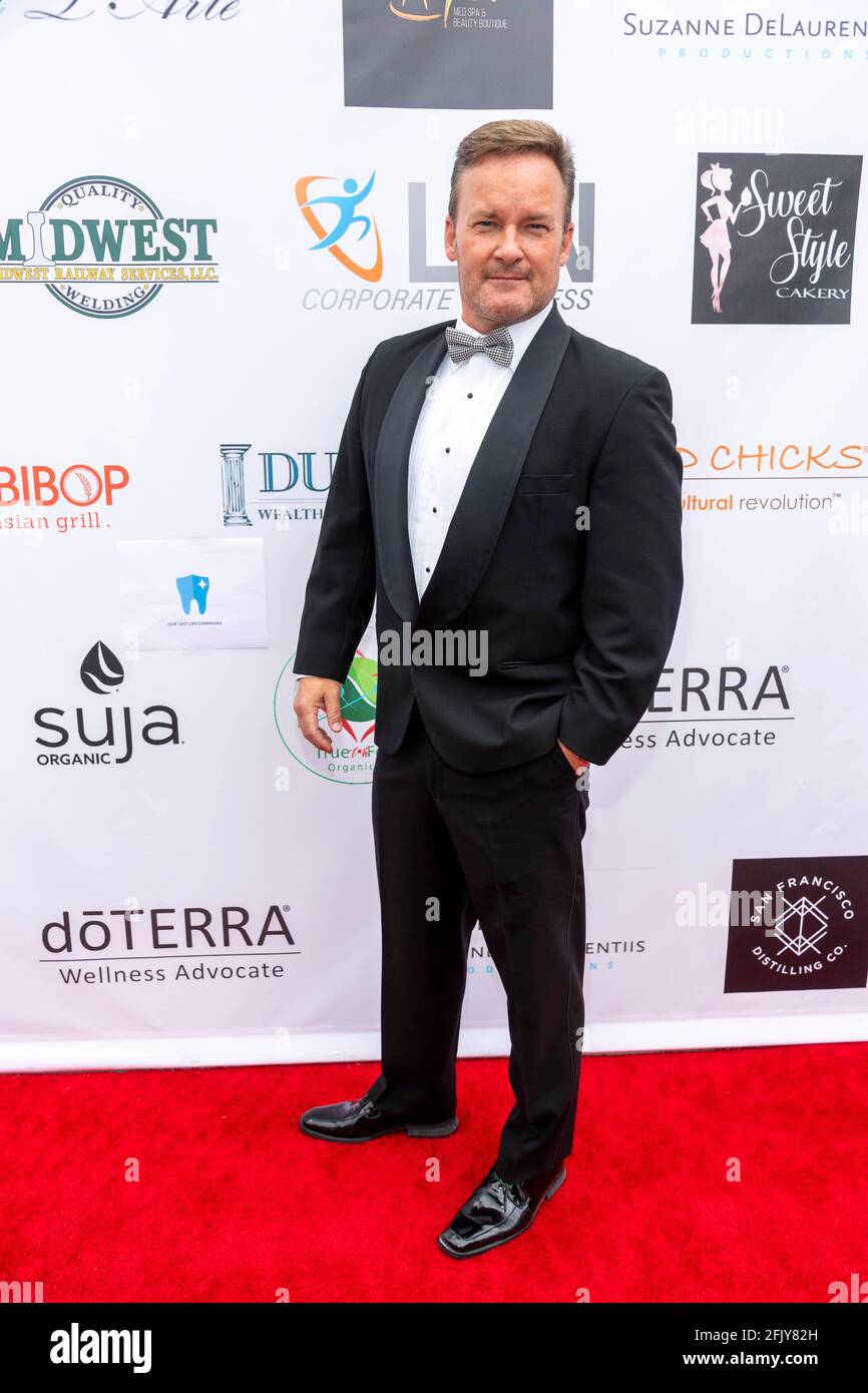 Christopher Dukes partecipa a Suzanne DeLaurentiis Productions presenta un Luncheon pre-Oscar Gala e Gifting Suite a beneficio di Operation Hollywood all'uni Foto Stock