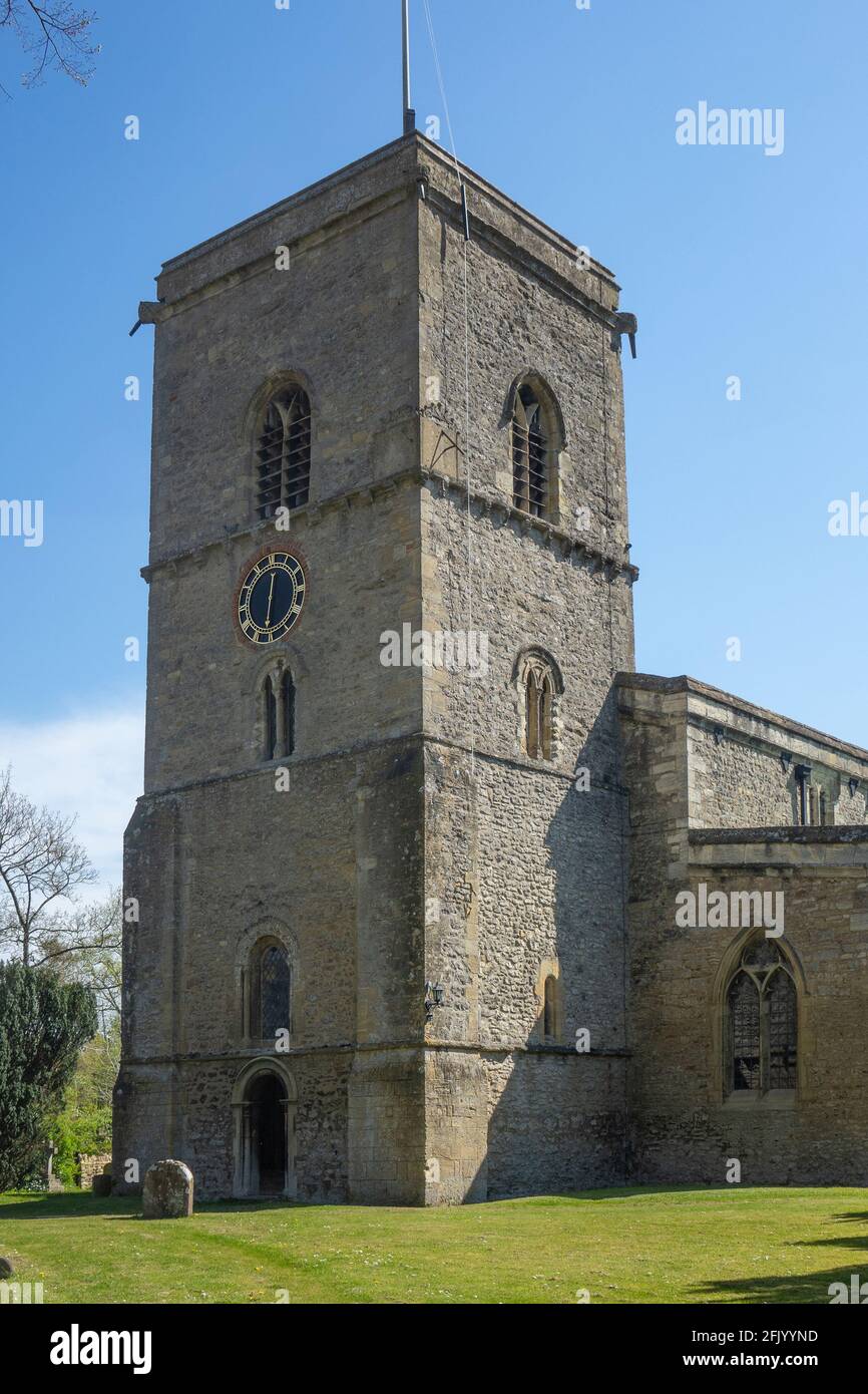 Inghilterra, Oxfordshire, Sutton Courtenay chiesa Foto Stock