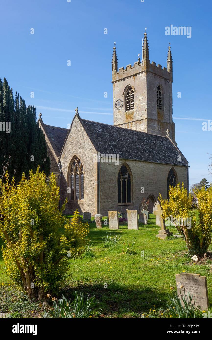 Inghilterra, Oxfordshire, Islip chiesa Foto Stock