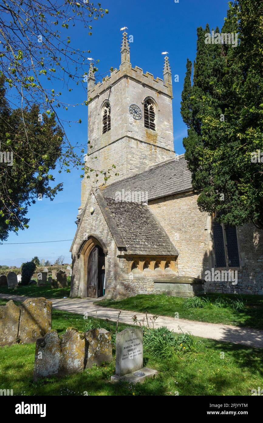 Inghilterra, Oxfordshire, Islip chiesa Foto Stock