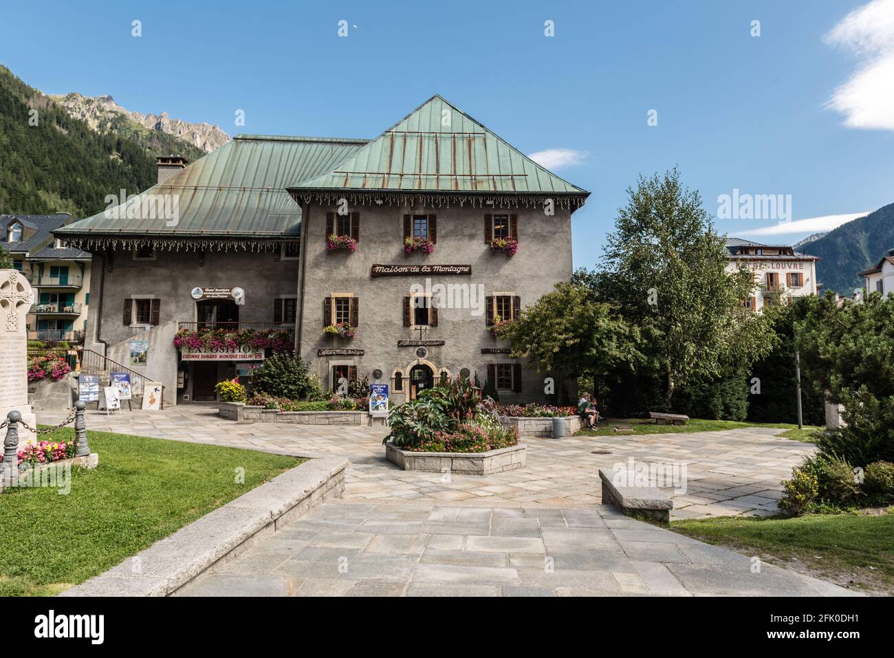 Centro città, Chamonix, Francia, Europa Foto Stock