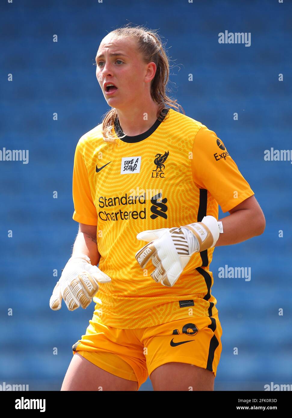 Chesterfield, Inghilterra, 25 aprile 2021. Rylee Foster di Liverpool durante la partita del Campionato Femminile fa al Technique Stadium di Chesterfield. L'immagine di credito dovrebbe essere: Simon Bellis / Sportimage Foto Stock Chesterfield, Inghilterra, 25 aprile 2021. Rylee Foster di Liverpool durante la partita del Campionato Femminile fa al Technique Stadium di Chesterfield. L'immagine di credito dovrebbe essere: Simon Bellis / Sportimage Foto Stock