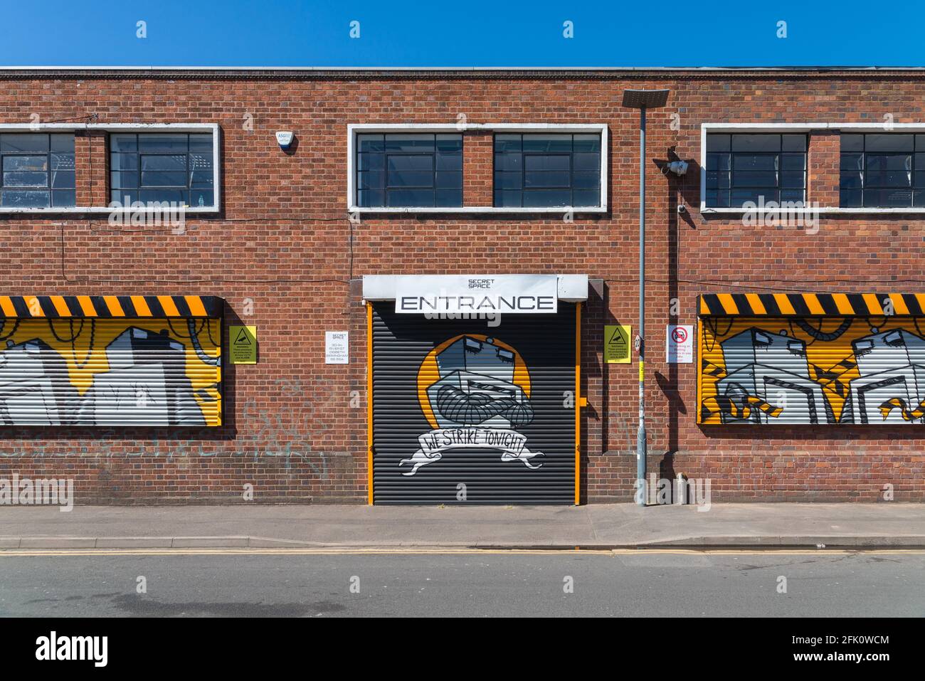 Luogo di ritrovo per eventi SECRET Space a River Street, Digbeth, Birmingham, Regno Unito Foto Stock