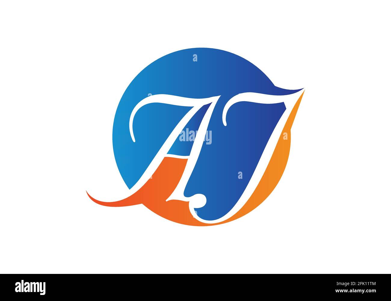 Un'icona con il logo della lettera J, un simbolo alfabetico grafico per l'identità aziendale Illustrazione Vettoriale