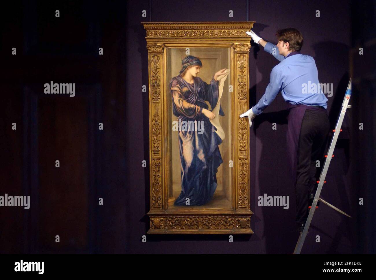 BURNE-JONES' CUMAEAN SYBYL IN VENDITA PRESSO SOTHEBYS A LONDRA 0N 28/11/02 PILSTON Foto Stock