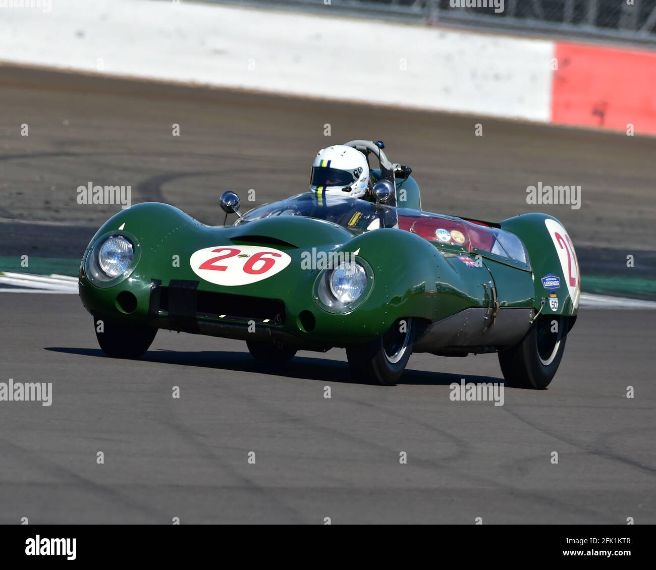 Bernado Hartogs, Lotus XV, FISCAR Historic 50's, Hawthorn Trophy Cars, VSCC, GP Itala Trophy Race Meeting, Silverstone, Northamptonshire, Inghilterra, 17t Foto Stock