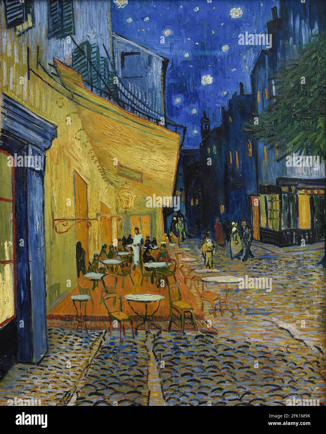 Vincent van Gogh, Cafe Terrace di notte, 1888, olio su tela, Museo Kröller-Müller, Otterlo, Paesi Bassi Foto Stock