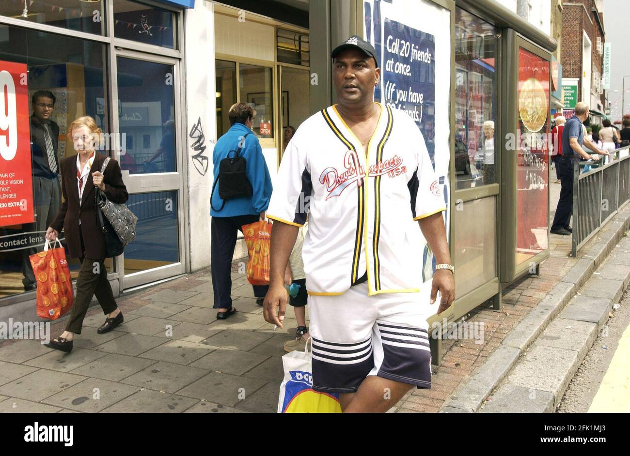 Eltham High Street.23 agosto 2002 foto Andy Paradise Foto Stock