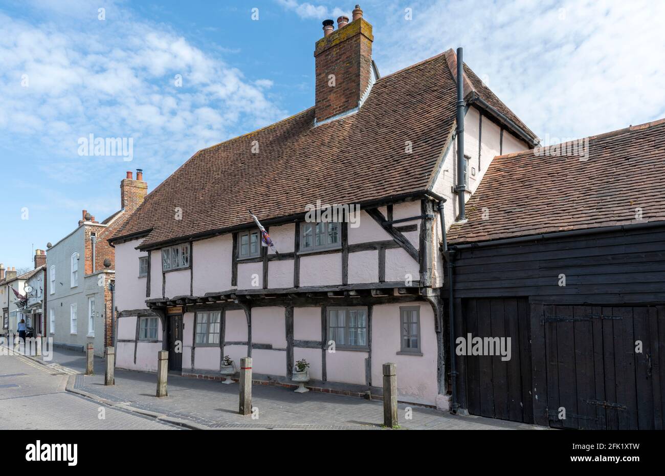 Abitazioni in South Street, Titchfield un villaggio storico Hampshire vicino Fareham, Hampshire, Inghilterra, Regno Unito Foto Stock