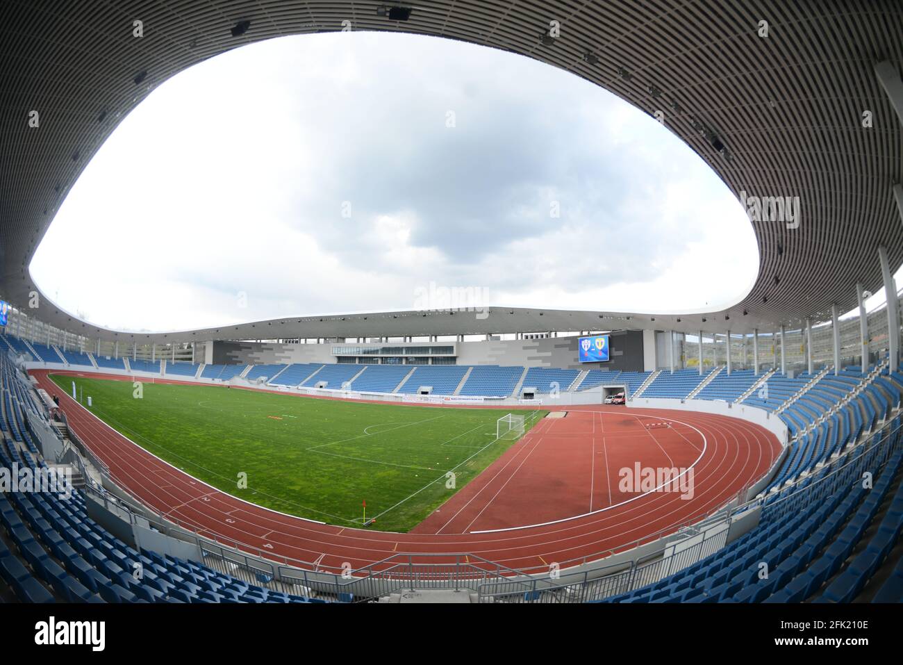 Stadionul „Tudor Vladimirescu Târgu Jiu Foto Stock