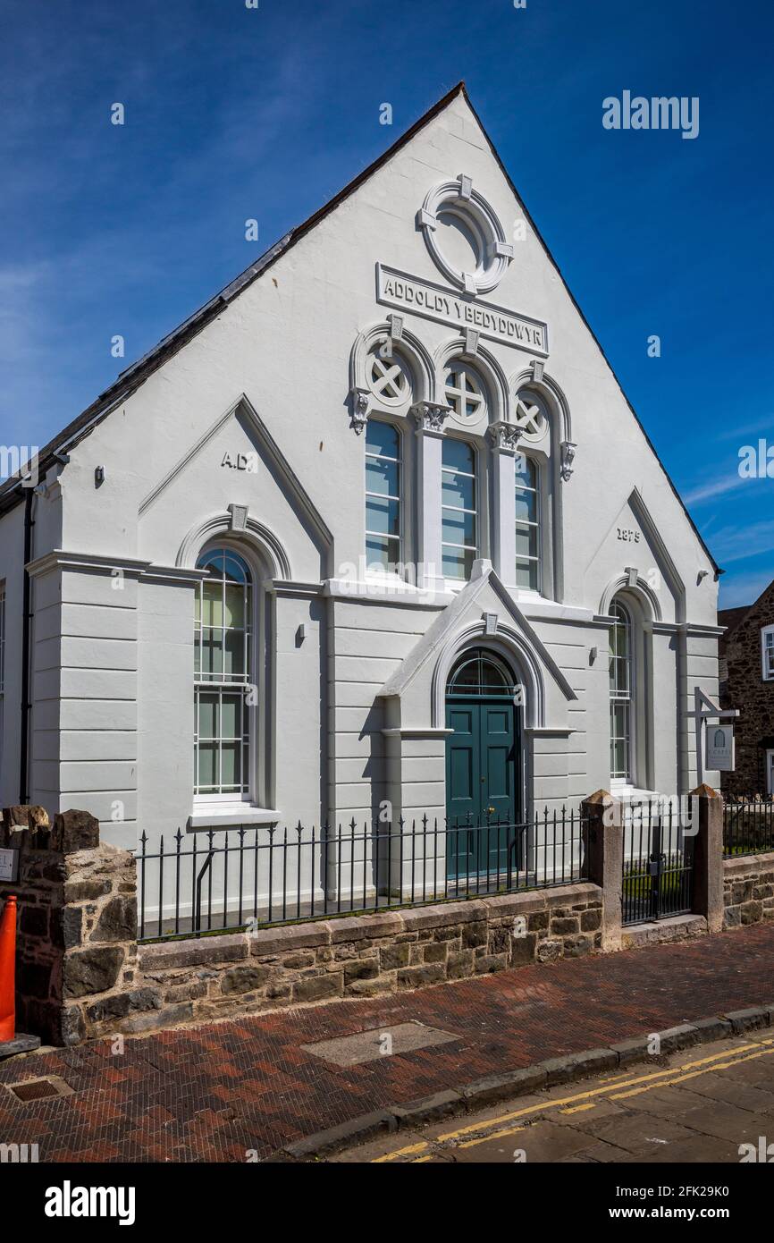 La Cappella o Y Capel guest house Conwy North Wales - una ex Cappella Battista convertito in una lussuosa pensione da 11 camere da letto per l'Erskine Arms Conwy. Foto Stock