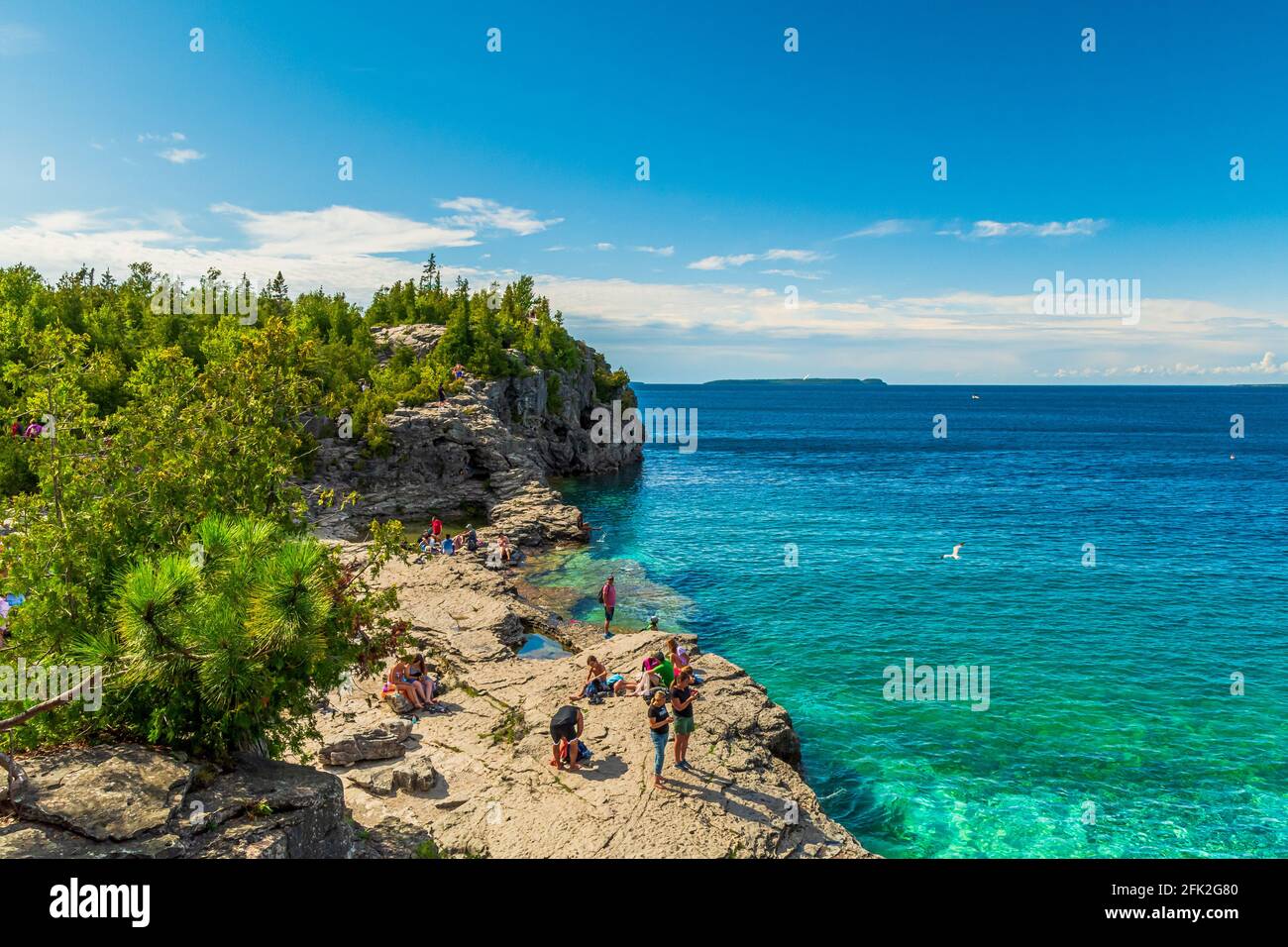 Indian head cove penisola di bruce georgian bay tobermory ontario