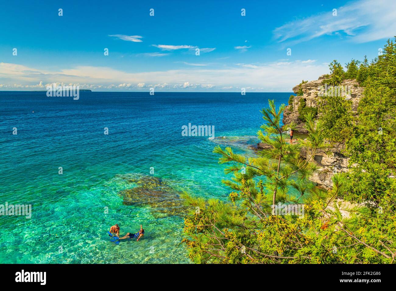Indian head cove penisola di bruce georgian bay tobermory ontario
