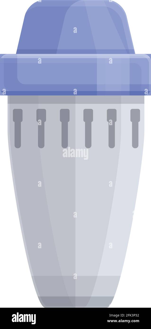 Icona di purificazione dell'acqua della struttura. Cartone animato di impianto acqua purificazione vettore icona per web design isolato su sfondo bianco Illustrazione Vettoriale