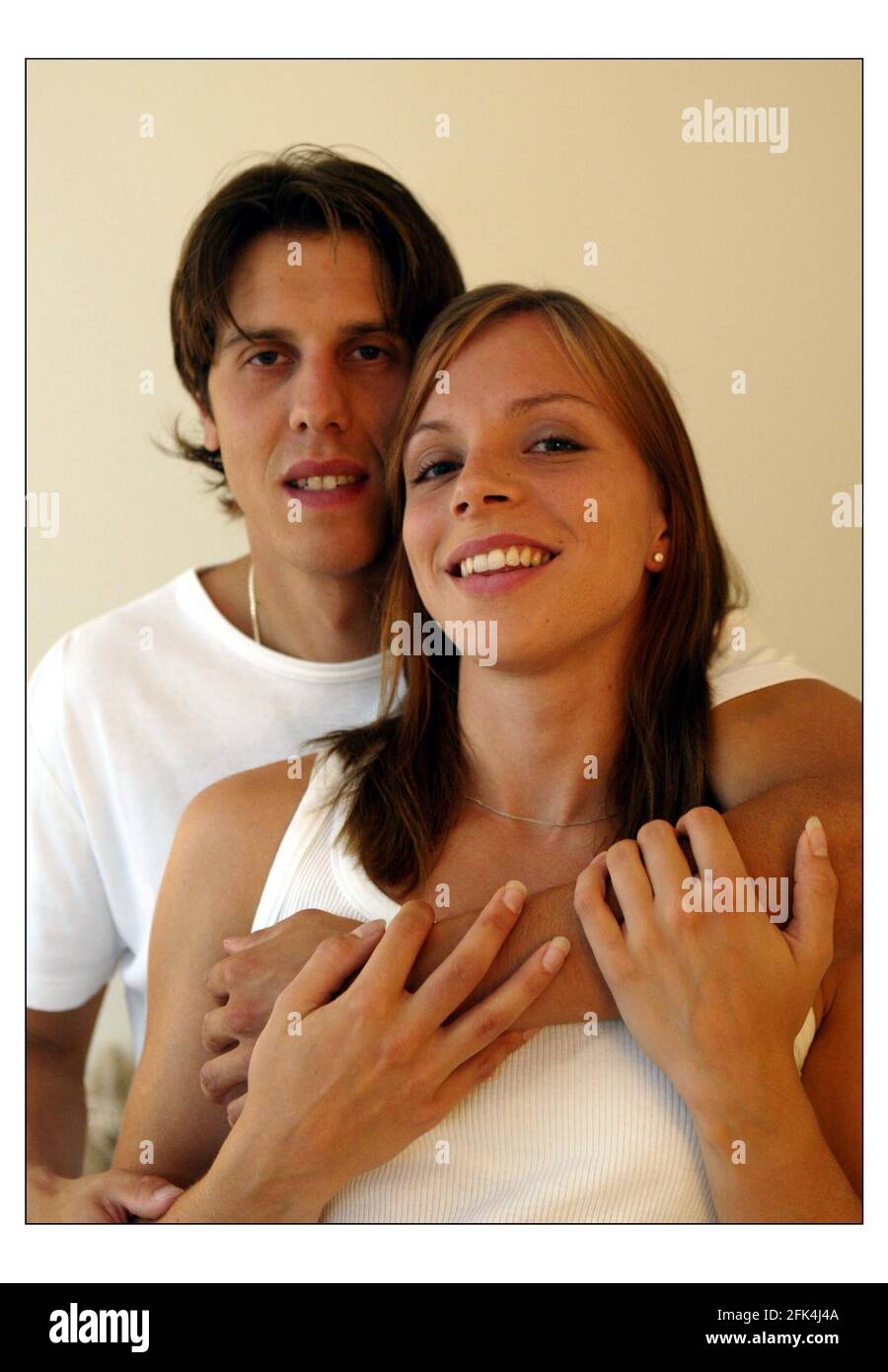 Kate Walsh e Bret Garrard.pic David Sandison 7/7/2004 Foto Stock