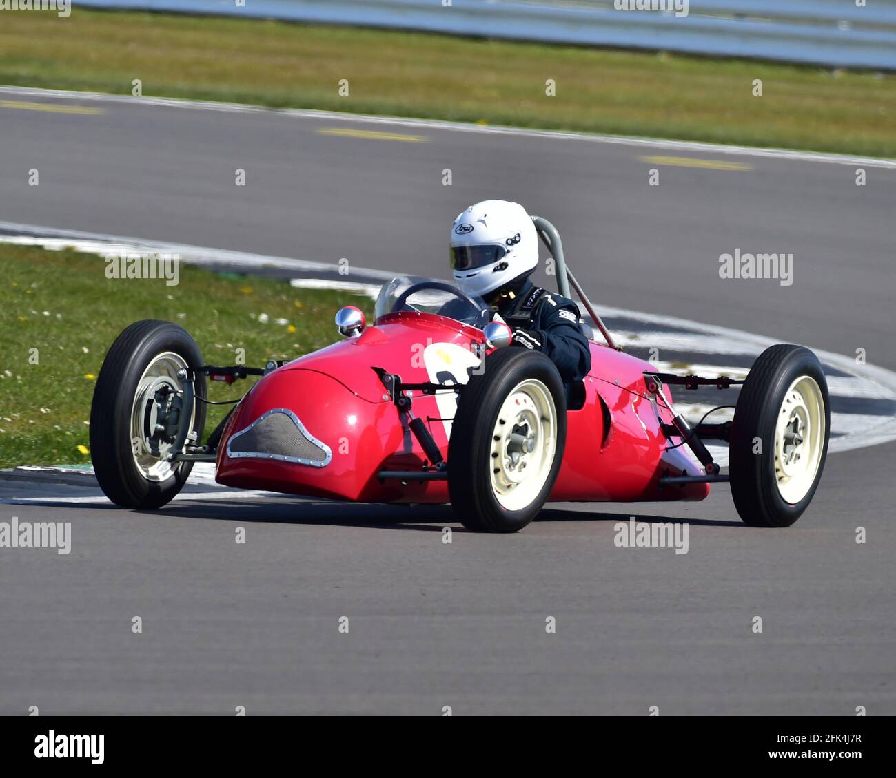 Jonathan Morris, Waye 500, Formula 3, 500 Owners Association, VSCC Spring START Meeting, Silverstone, Northamptonshire, Inghilterra, 17 aprile 2021. Foto Stock
