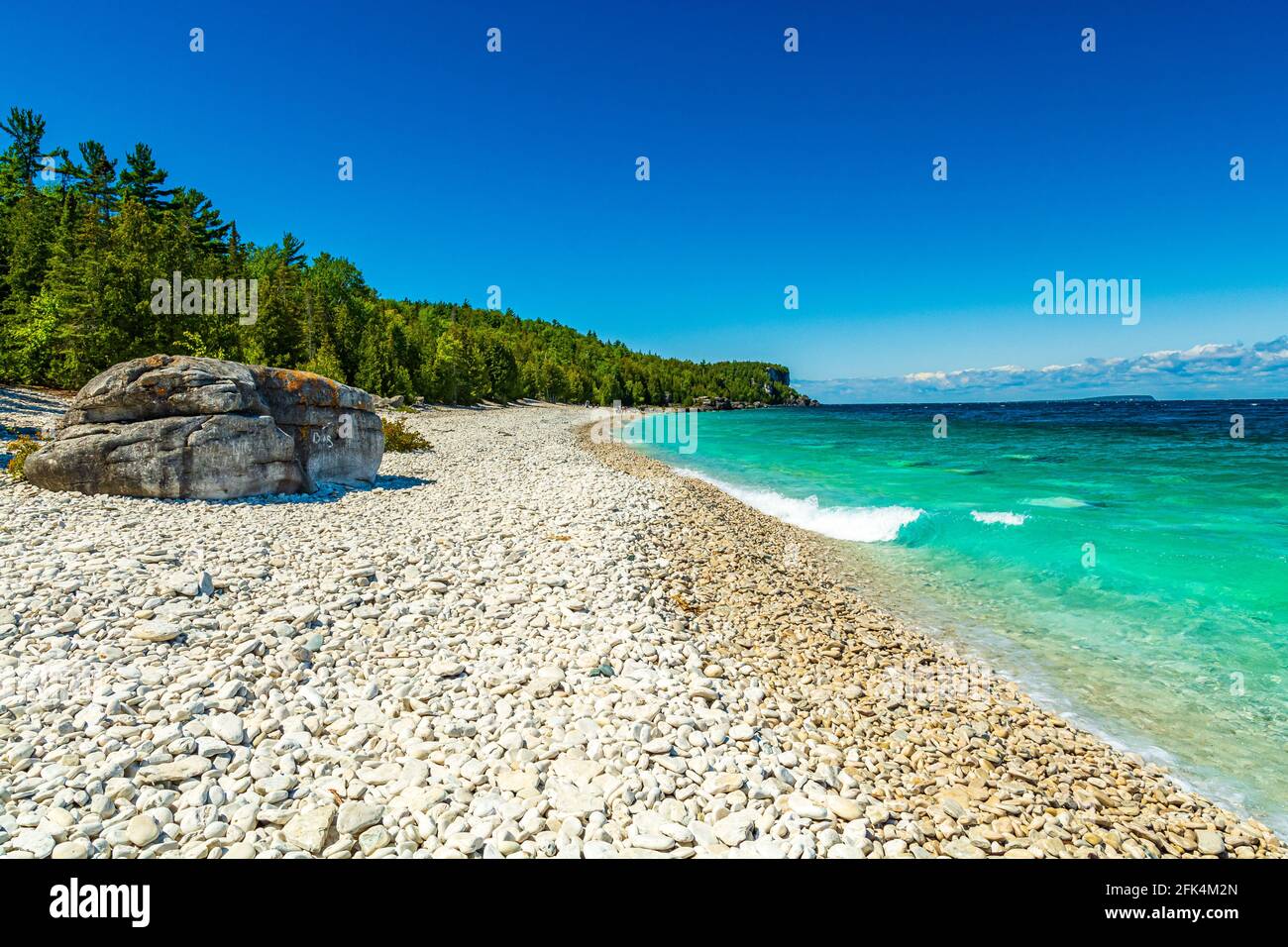 Tobermory Bruce Peninsula Georgian Bay Ontario Canada in estate Foto Stock