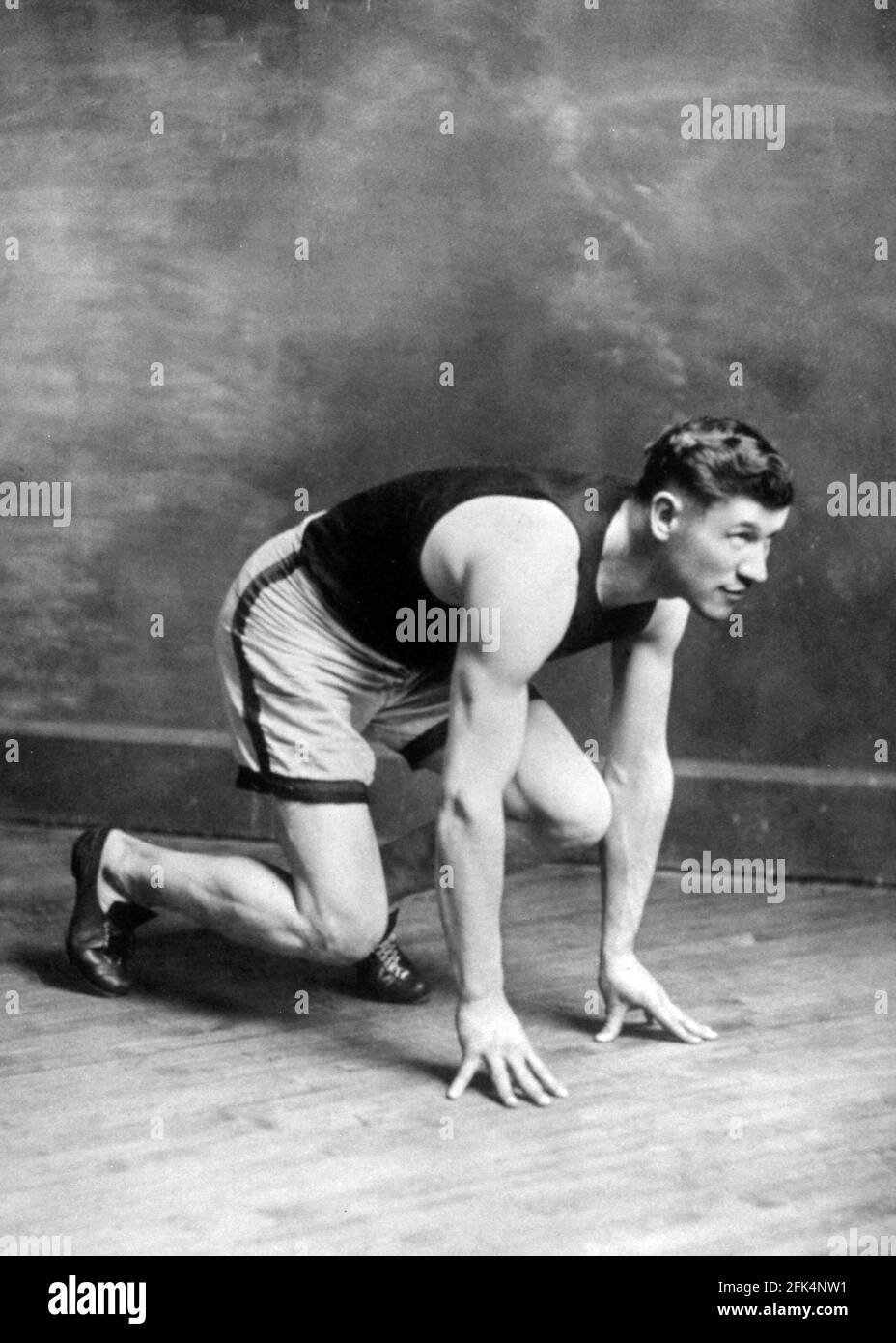 Jim Thorpe. Ritratto dell'atleta americano e medaglia d'oro olimpica, James Francis Thorpe (1887-1953), c.. 1910 Foto Stock