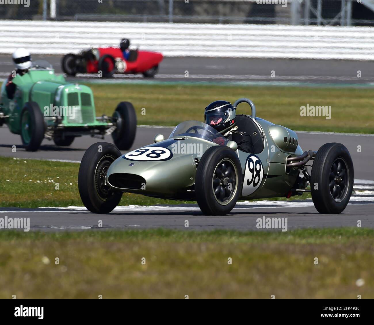 Duncan Ricketts, Cooper T41, Vintage, Pre-War e Pre-1961 Racing Cars GP Itala Trophy Race Meeting, Silverstone, Northamptonshire, Inghilterra, 17 Apr Foto Stock